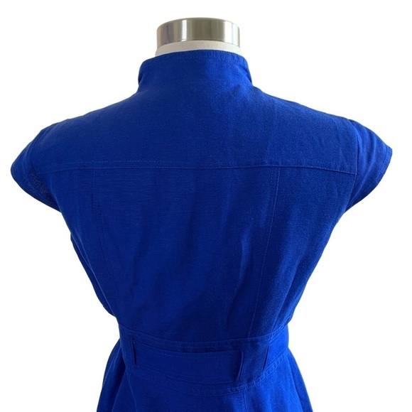 Calvin Klein Linen Rayon Polyester Belted Dress Good Condition No Flaws or Wear - Picture 4 of 9